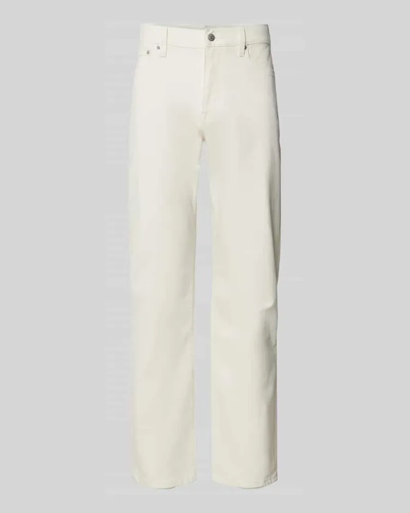 Tommy Hilfiger Regular Fit Jeans aus Baumwoll-Mix Modell 'DENTON Offwhite