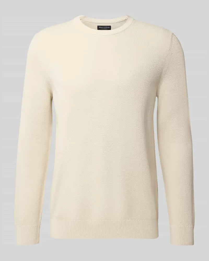 Marc O'Polo Regular Fit Pullover aus reiner Baumwolle Sand