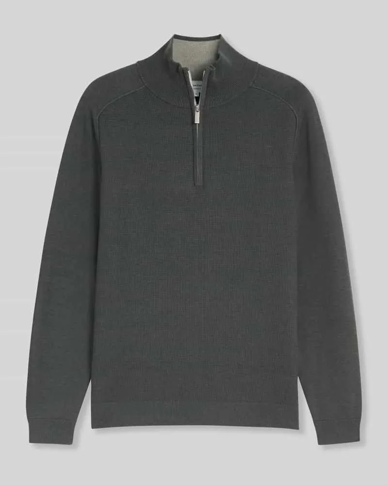 Tom Tailor Regular Fit Pullover mit Troyerkragen Oliv