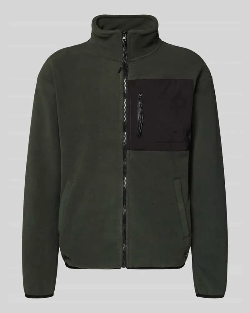 Blend Sweatjacke mit Stehkragen Dunkelgruen