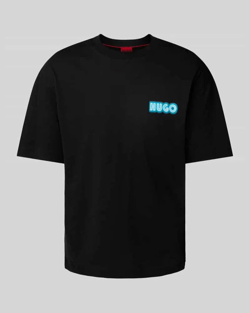 HUGO BOSS T-Shirt mit Label-Print Modell 'Duwood 