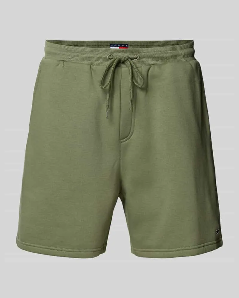 Tommy Hilfiger Regular Fit Sweatshorts aus Baumwoll-Mix 