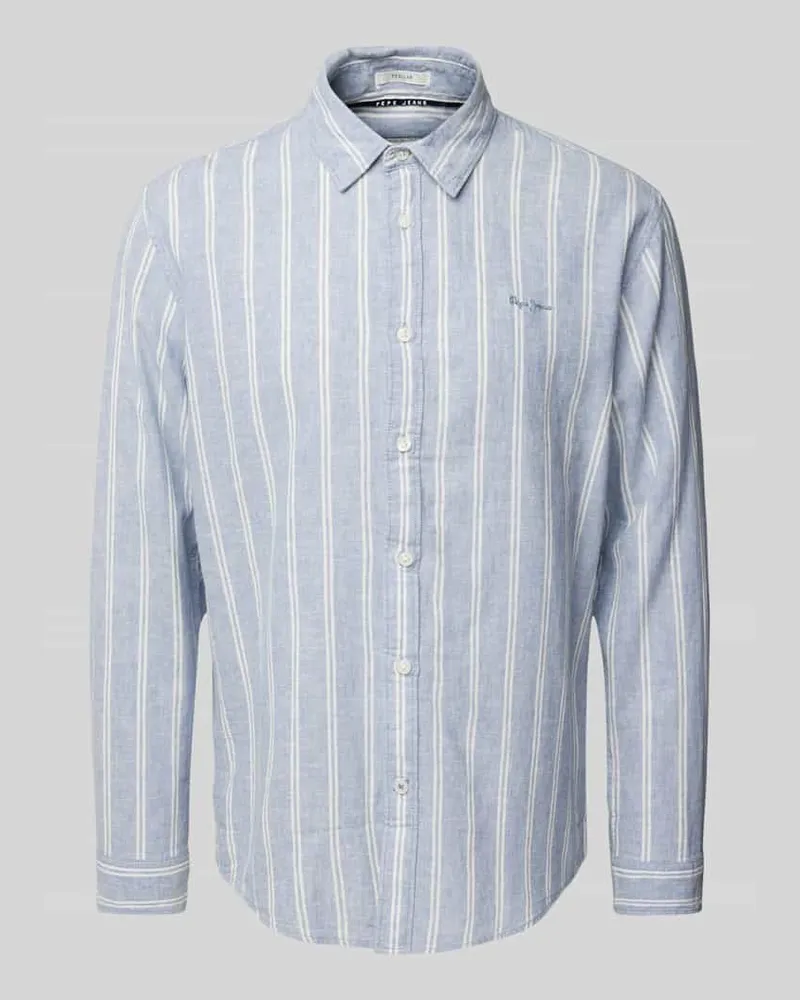 Pepe Jeans Regular Fit Freizeithemd aus Leinen-Baumwoll-Mix Modell 'ARTOR 