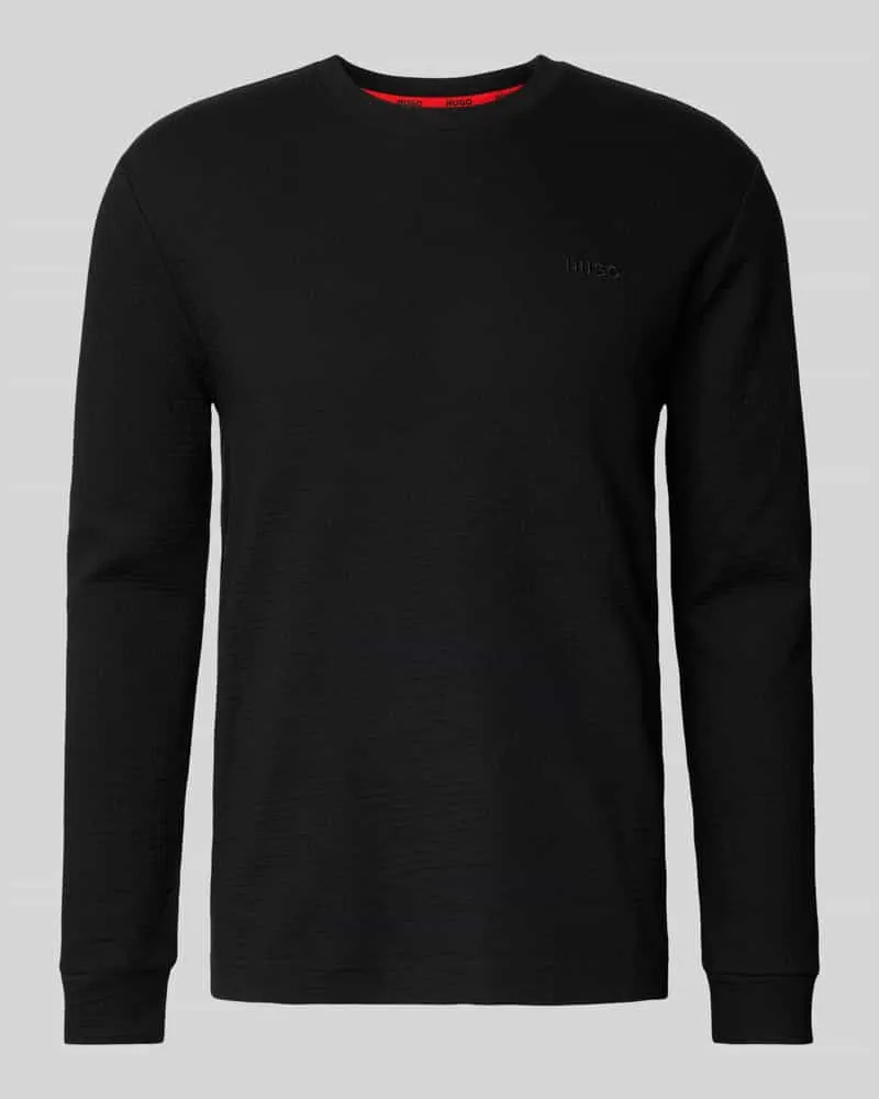 HUGO BOSS Longsleeve mit Rundhalsausschnitt Modell 'Austin 