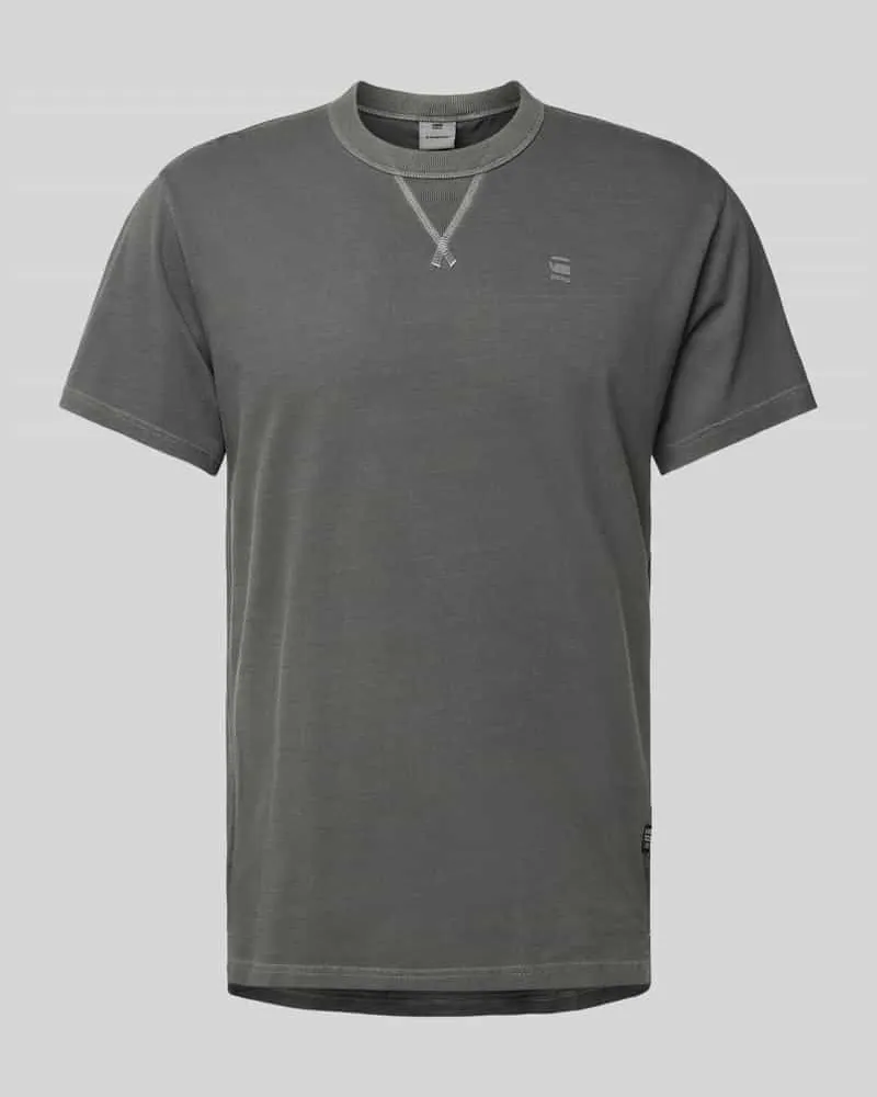 G-STAR RAW T-Shirt mit Label-Print Modell 'Nifous Anthrazit