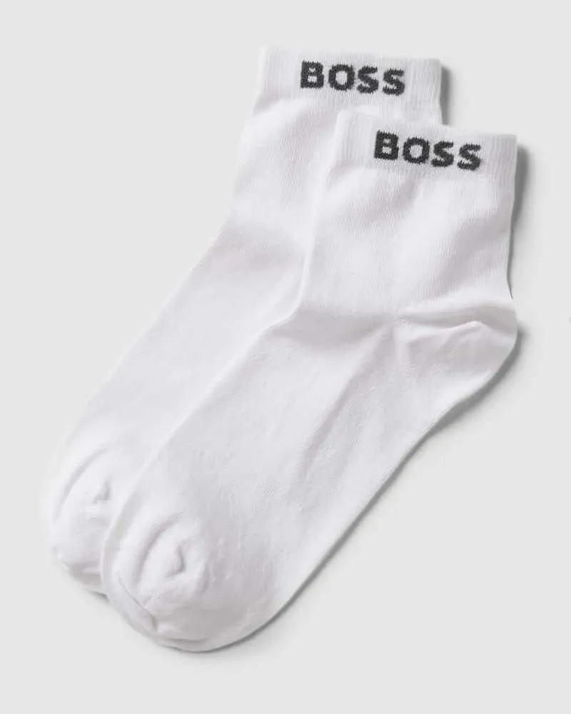HUGO BOSS Sneakersocken mit Label-Details im 2er-Pack 