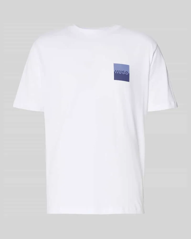 HUGO BOSS T-Shirt mit Label-Print und Rundhalsausschnitt Modell 'Dapusi 