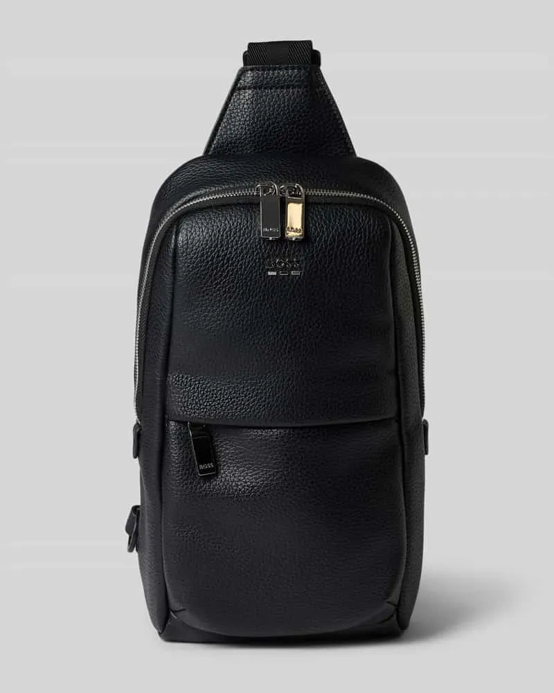 HUGO BOSS Umhängetasche in Leder-Optik Modell 'Ray EVO_Monostrap Black