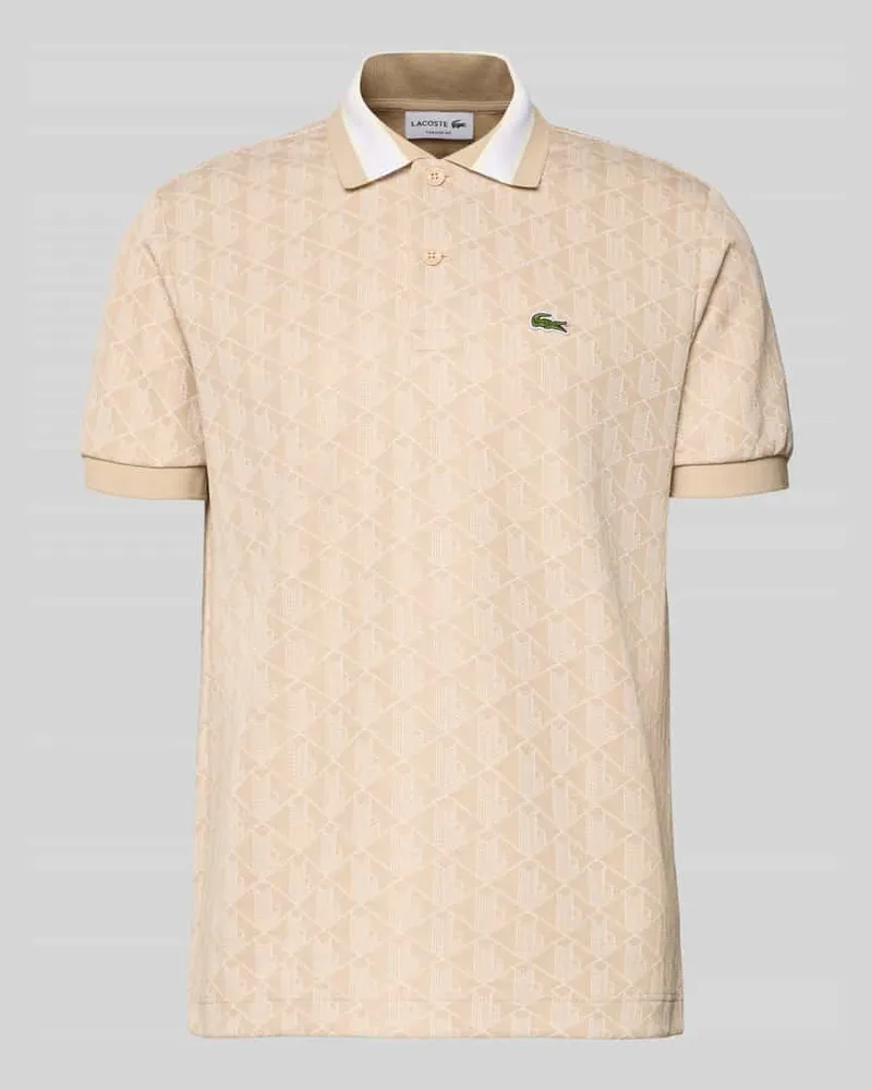 Lacoste Regular Fit Poloshirt mit Baumwoll-Anteil Offwhite