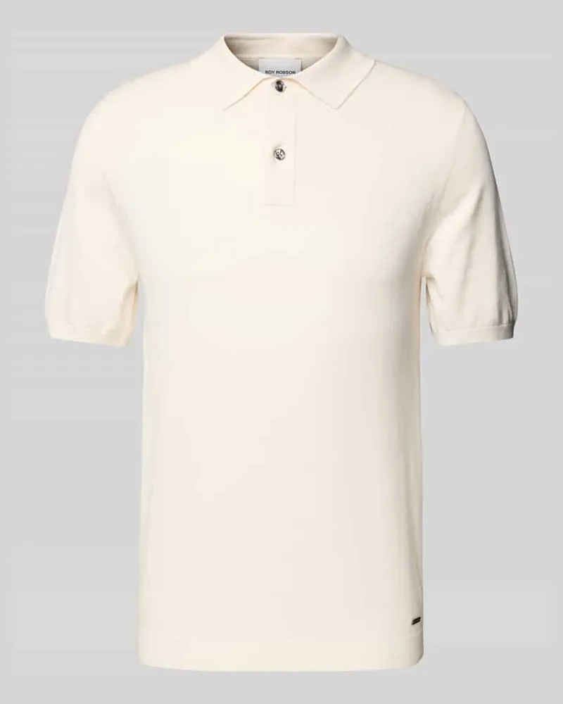 Roy Robson Poloshirt mit kurzer Knopfleiste 