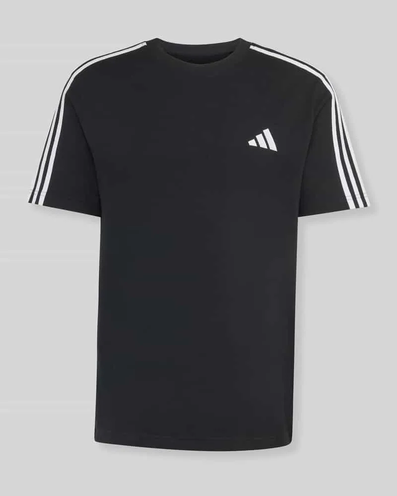 adidas Regular Fit T-Shirt aus reiner Baumwolle Black
