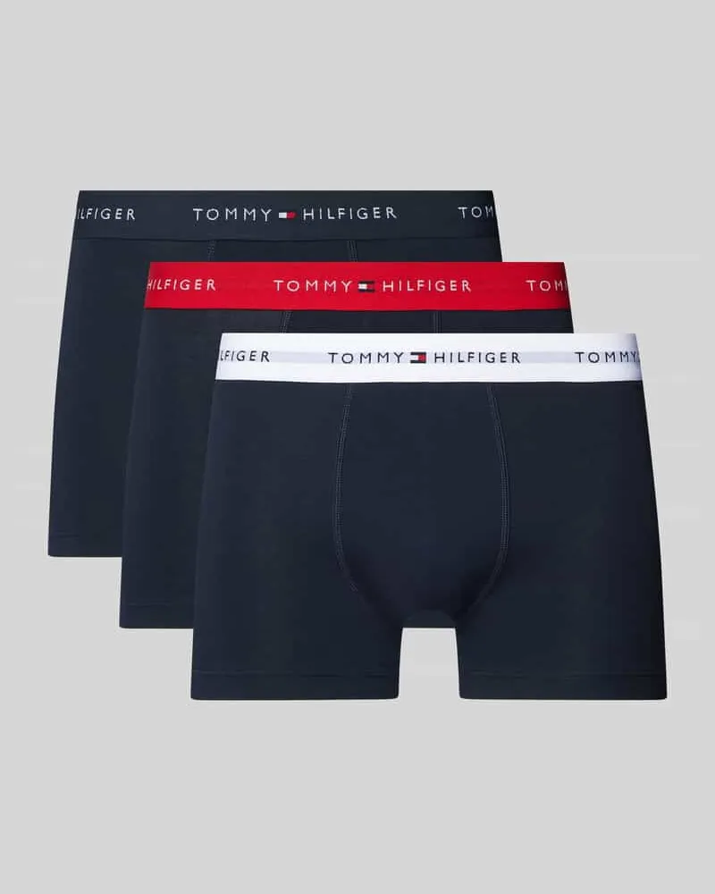 Tommy Hilfiger Trunks mit Logo-Stitching im 3er-Pack 
