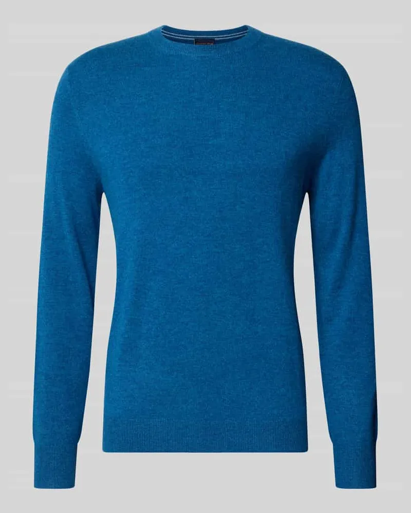 Christian Berg Regular Fit Strickpullover aus Woll-Kaschmir-Mix Petrol