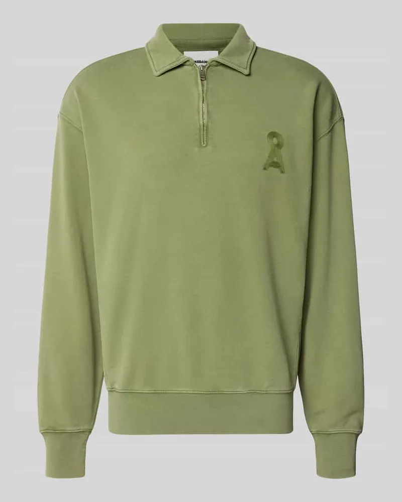Armedangels Relaxed Fit Troyer aus reiner Bio-Baumwolle Modell 'ICONIC Å GMT Oliv
