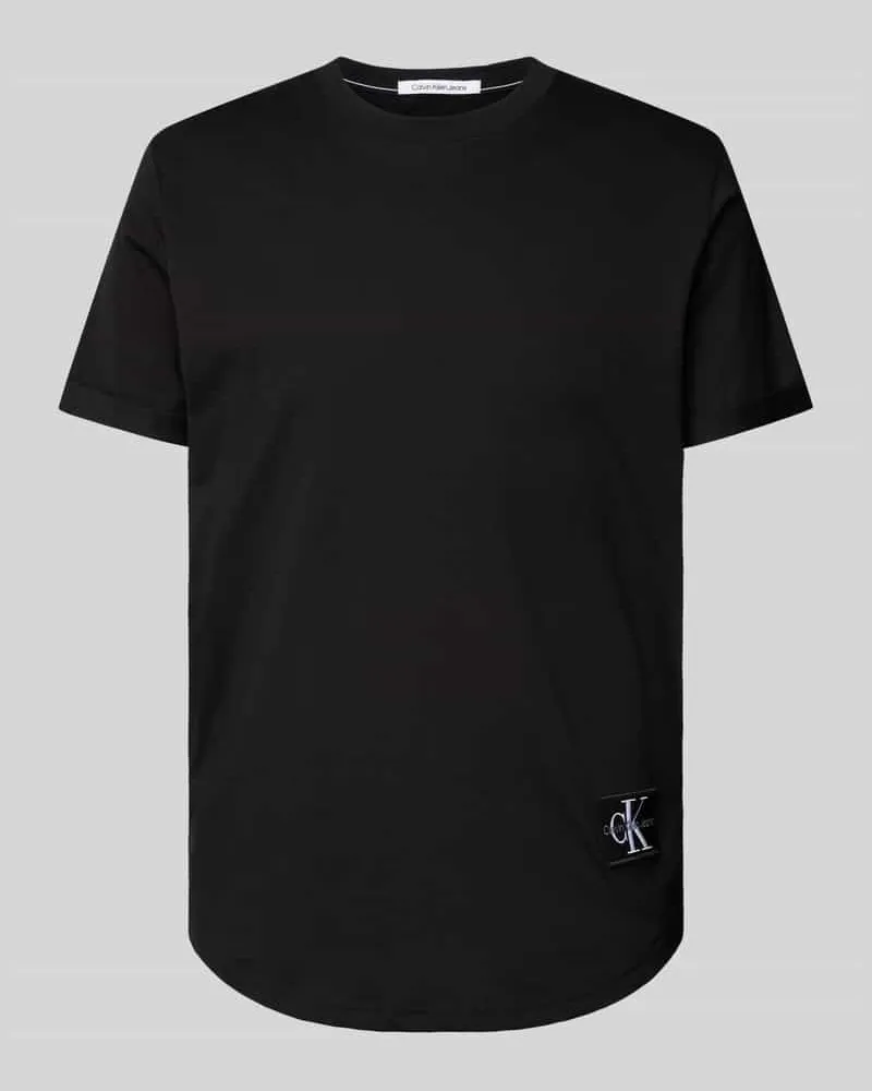 Calvin Klein T-Shirt mit Label-Patch Black