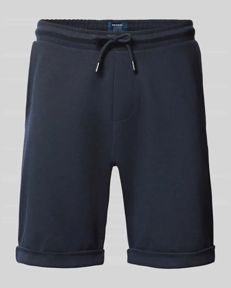 McNeal Sweatshorts mit elastischem Bund und Gesäßtasche Dunkelblau