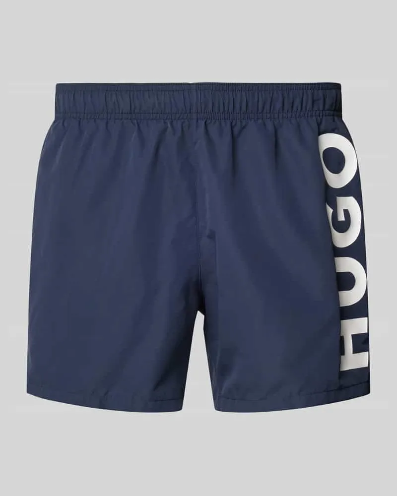 HUGO BOSS Badehose mit Label-Print Modell 'ABAS 