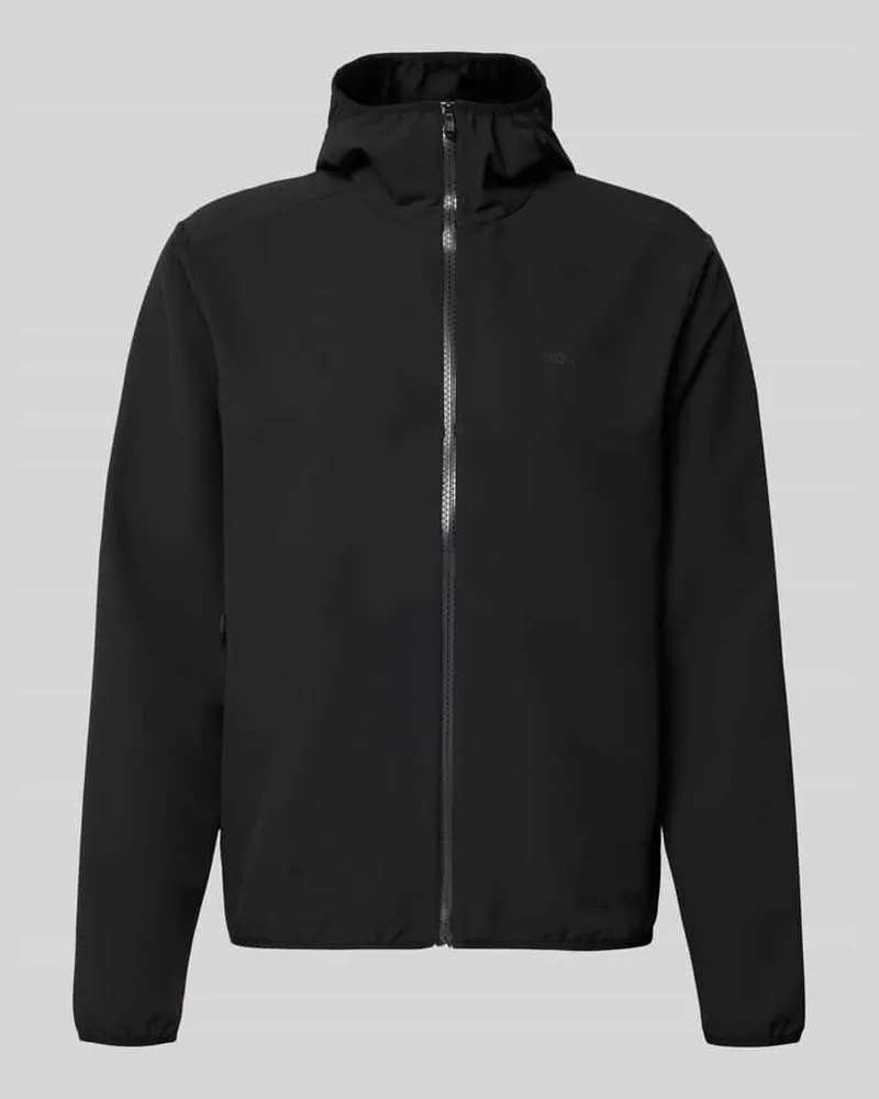 HUGO BOSS Regular Fit Trainingsjacke mit Kapuze Modell 'LW_COMMUTERPRO Black