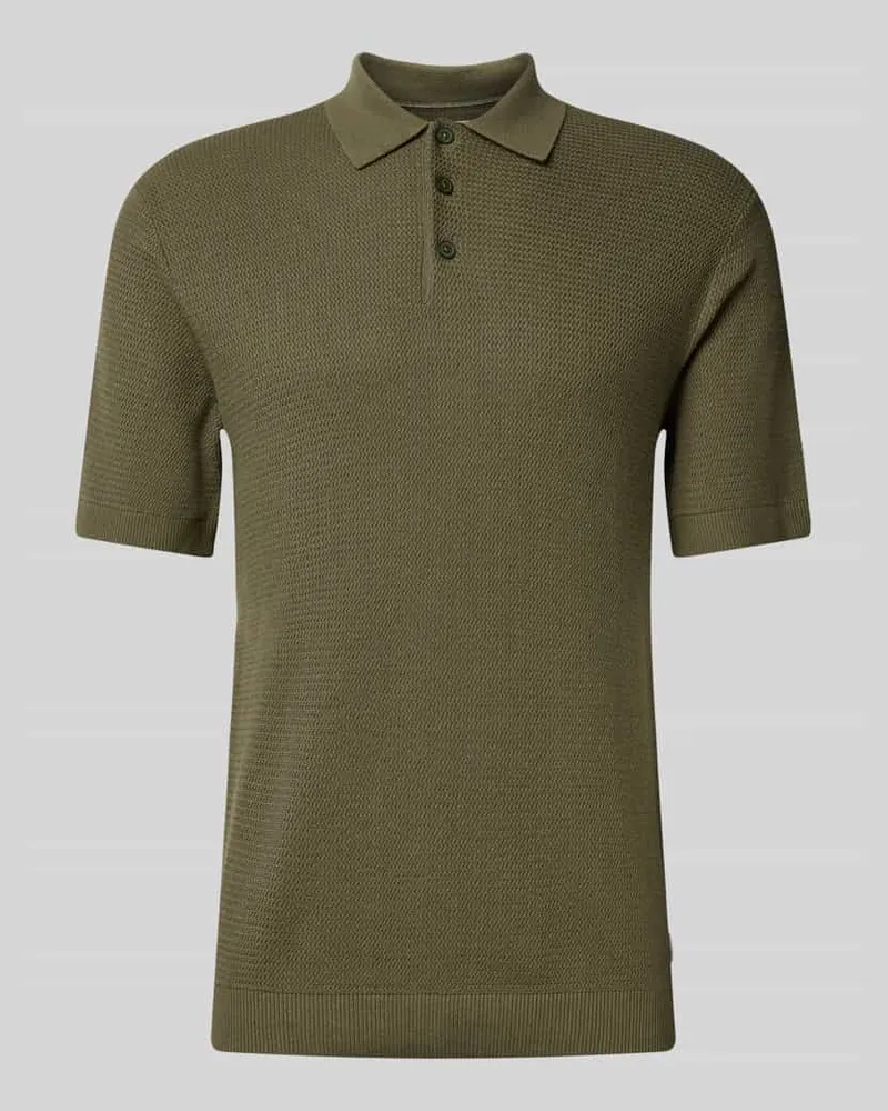 Jack & Jones Regular Fit Poloshirt mit Strukturmuster Modell 'COOPER 
