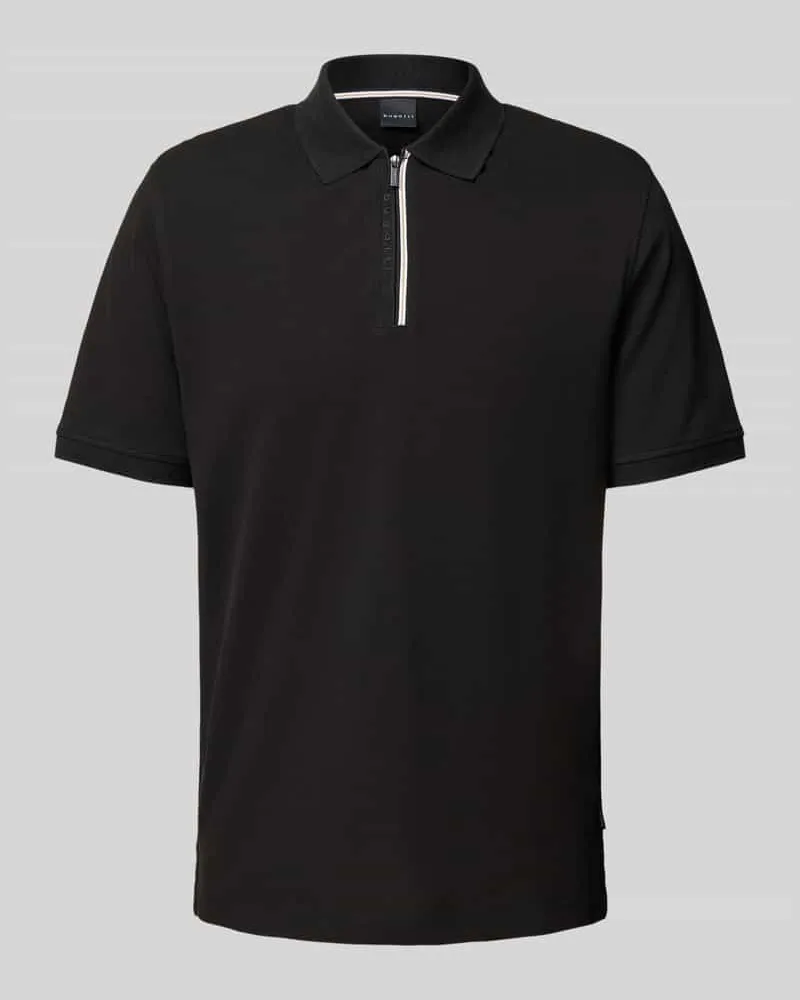 Bugatti Regular Fit Poloshirt mit Reißverschluss 