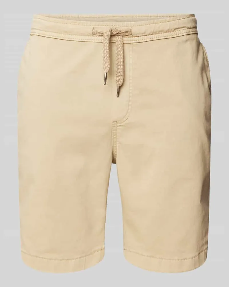 Urban Classics Regular Fit Shorts mit elastischem Bund Beige