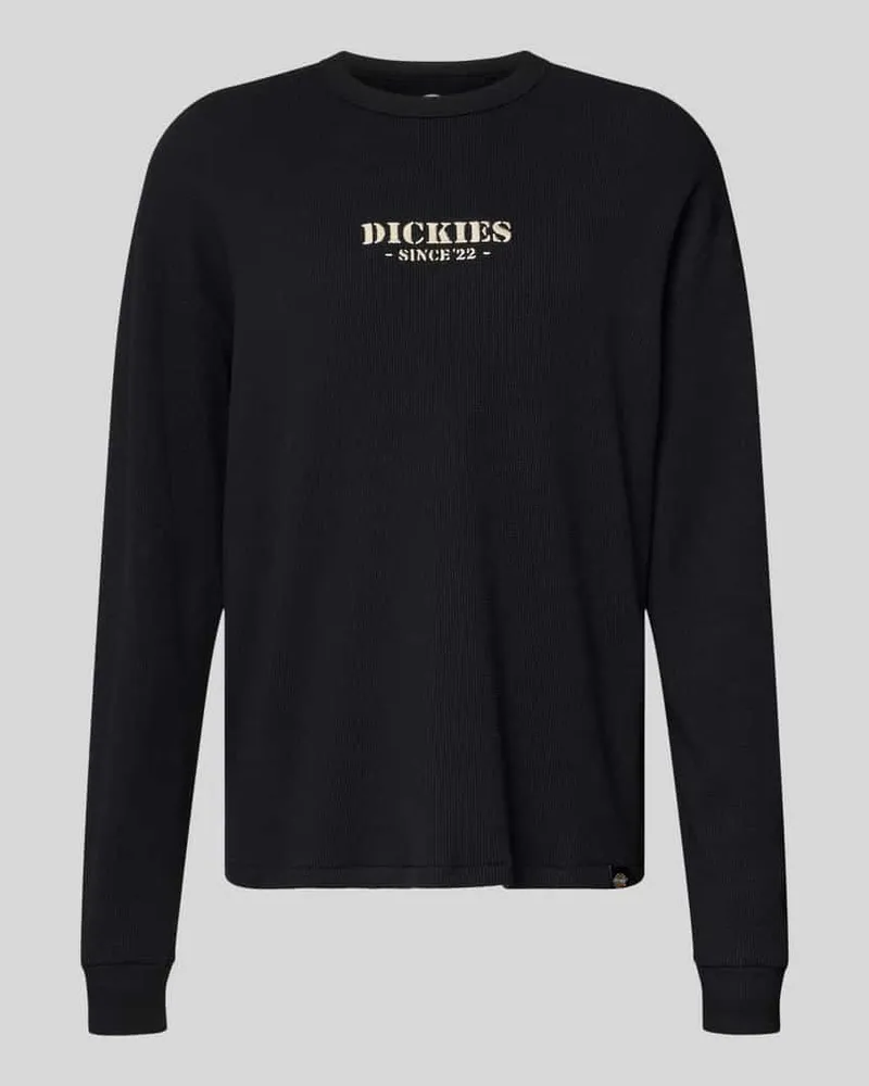 Dickies Longsleeve mit Label-Stitching und Rundhalsausschnitt 