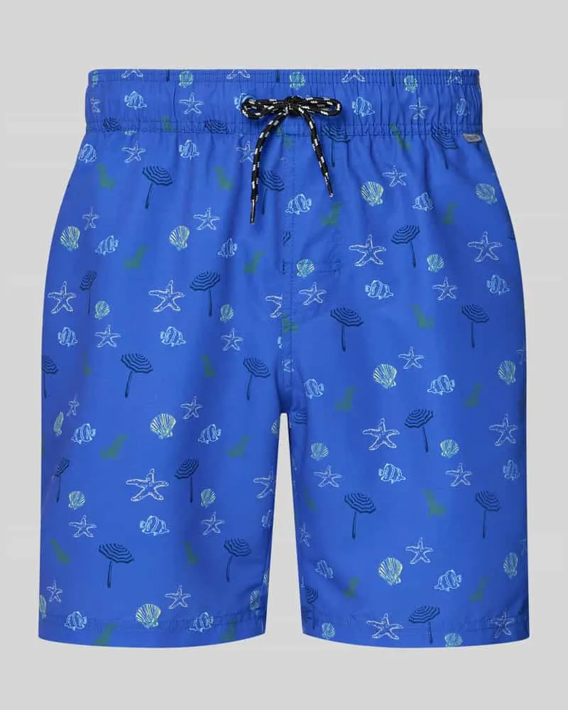 Blend Badeshorts mit Eingrifftaschen Modell 'BHRINGWAR MINI Blau