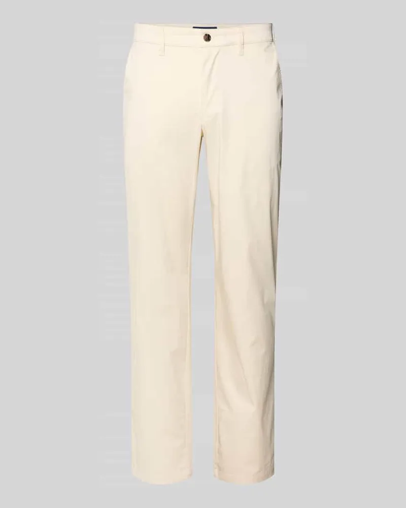 Christian Berg Chino mit Eingrifftaschen Kitt