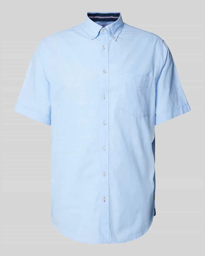 Christian Berg Regular Fit Freizeithemd mit Button-Down-Kragen 