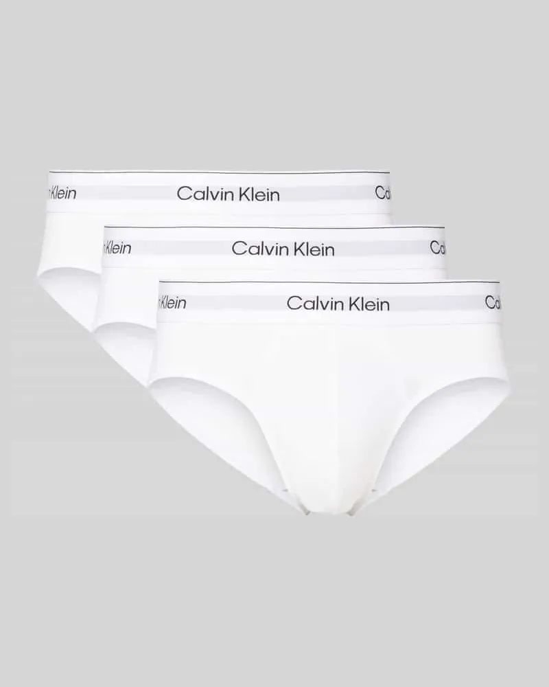 Calvin Klein Slip mit elastischem Label-Bund im 3er-Pack 