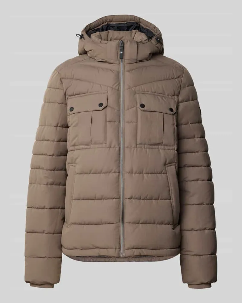 S.Oliver Steppjacke mit Brusttaschen Mittelbraun