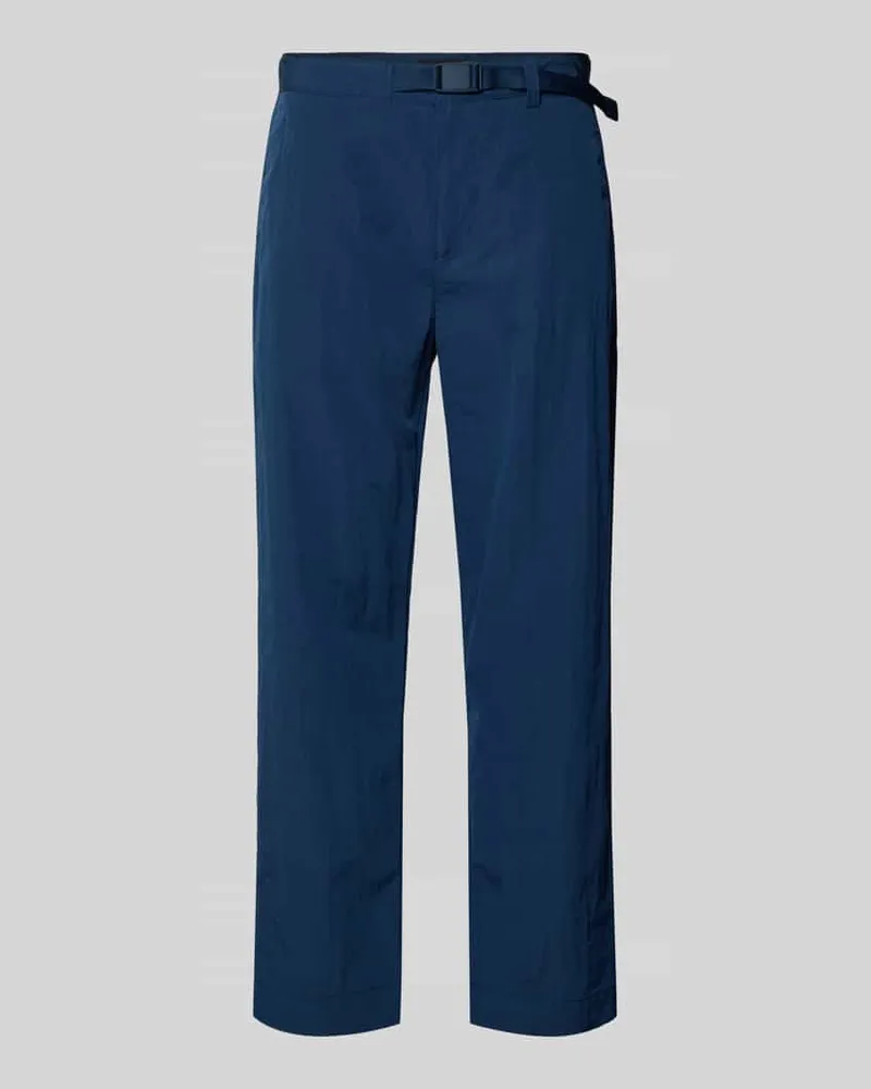 HUGO BOSS Straight Fit Chino mit integriertem Gürtel Modell 'STRAIGHT-7 Marine