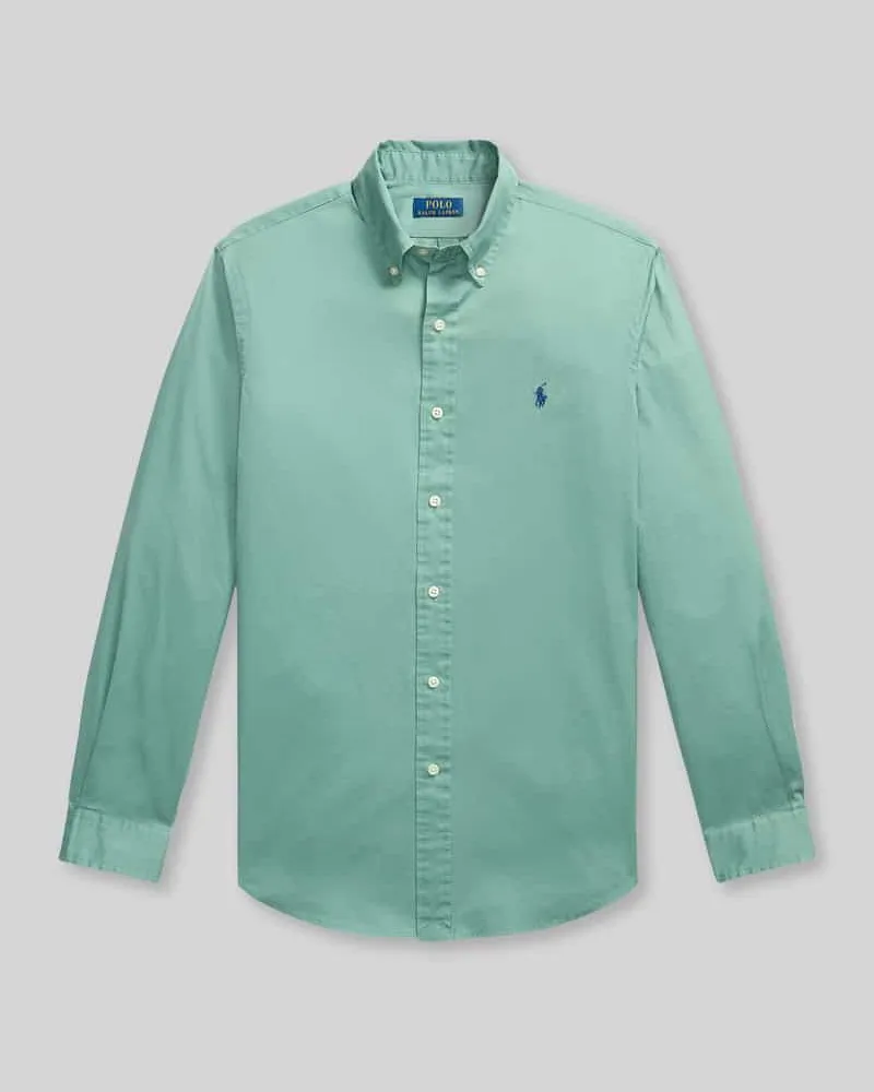Ralph Lauren Regular Fit Freizeithemd aus reiner Baumwolle Gruen