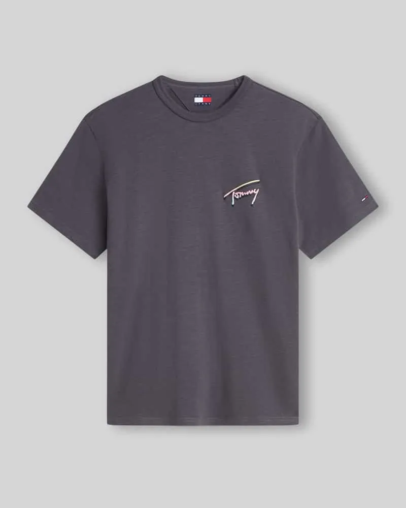 Tommy Hilfiger Relaxed Fit T-Shirt aus reiner Baumwolle Black