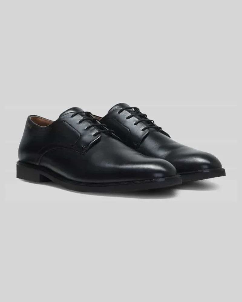 HUGO BOSS Schnürschuhe aus echtem Rindsleder Modell 'Ginsby_derb_lt Black