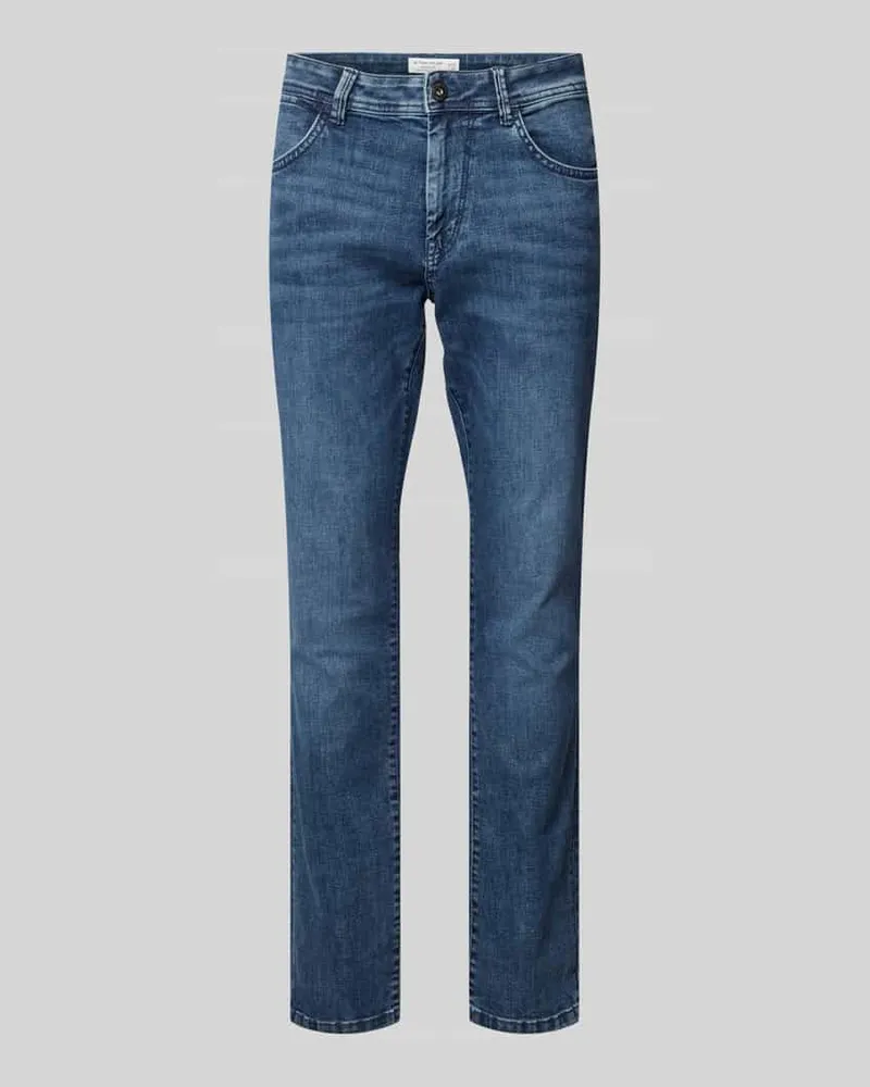 Tom Tailor Regular Slim Jeans mit Label-Detail Modell 'Josh 
