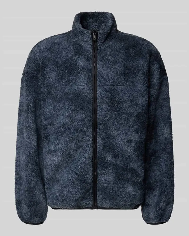 Only & Sons Regular Fit Teddyjacke mit Stehkragen Modell 'JAMES Anthrazit