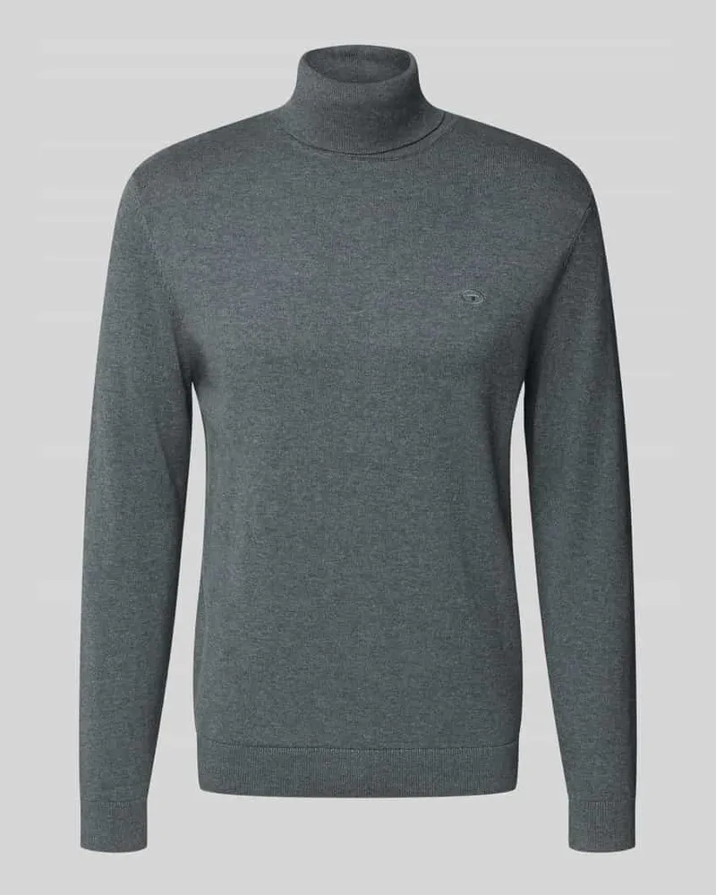 Tom Tailor Regular Fit Rollkragenpullover aus reiner Baumwolle 