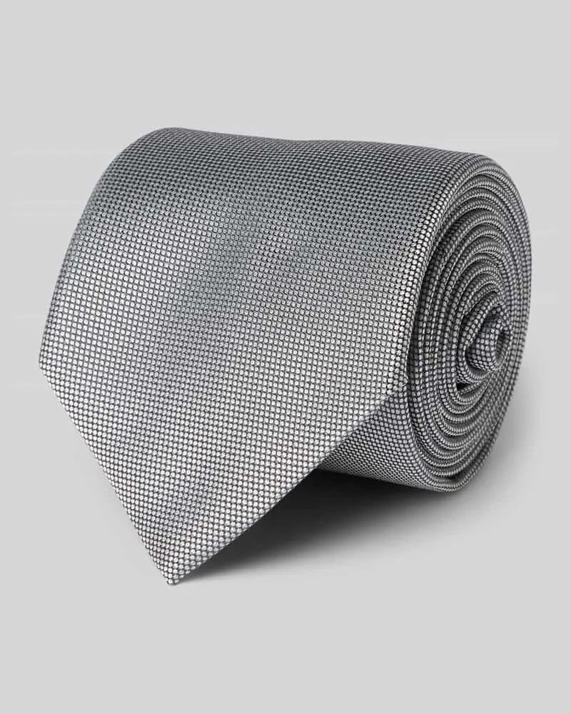 HUGO BOSS Krawatte mit Seiden-Anteil Blau