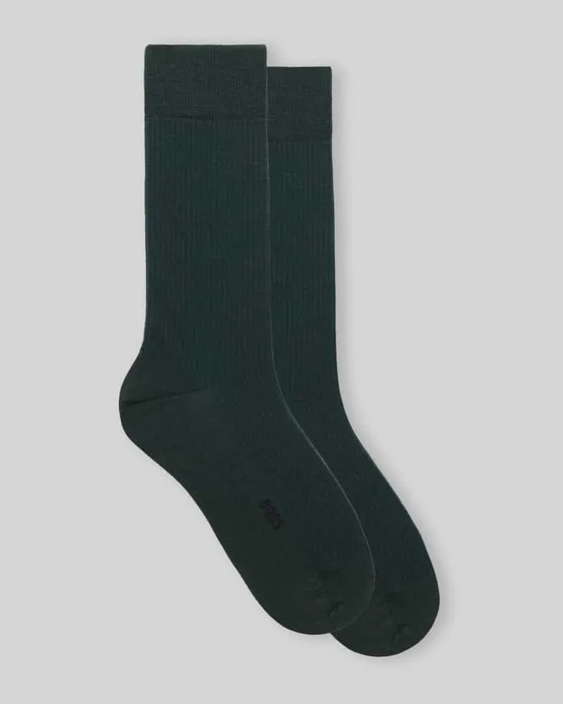 HUGO BOSS Socken aus Woll-Mix im 2er-Pack Dunkelgruen