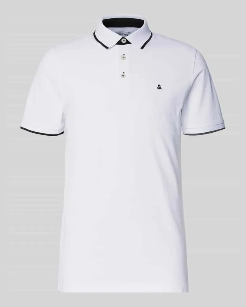 Jack & Jones Slim Fit Poloshirt mit Logo-Stitching Modell 'PAULOS 