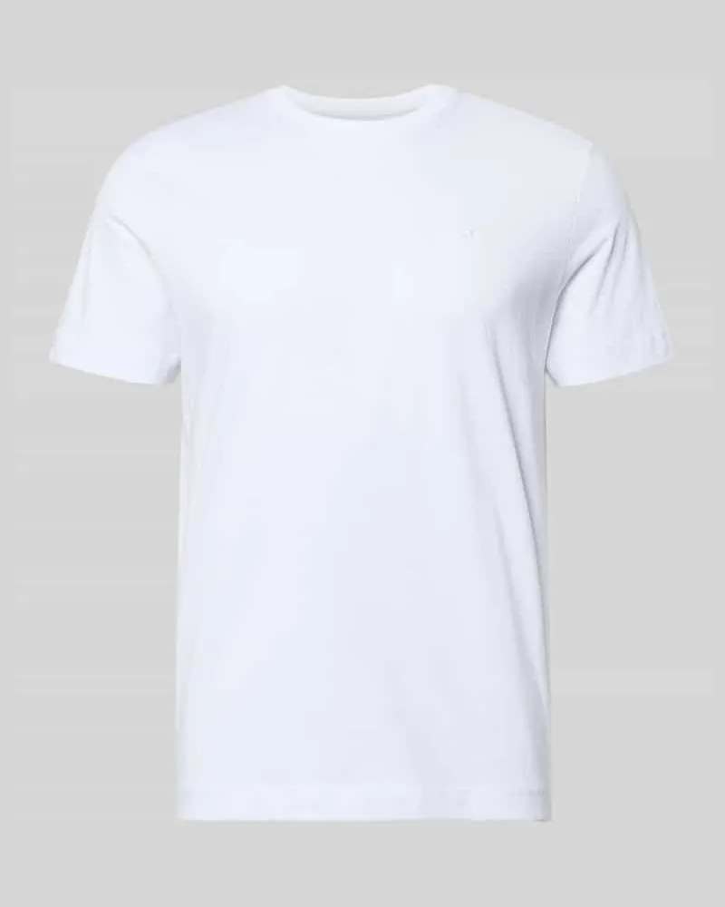 Tom Tailor Regular Fit T-Shirt aus reiner Baumwolle Weiss
