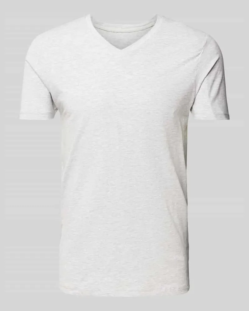 Lindbergh T-Shirt mit V-Ausschnitt 