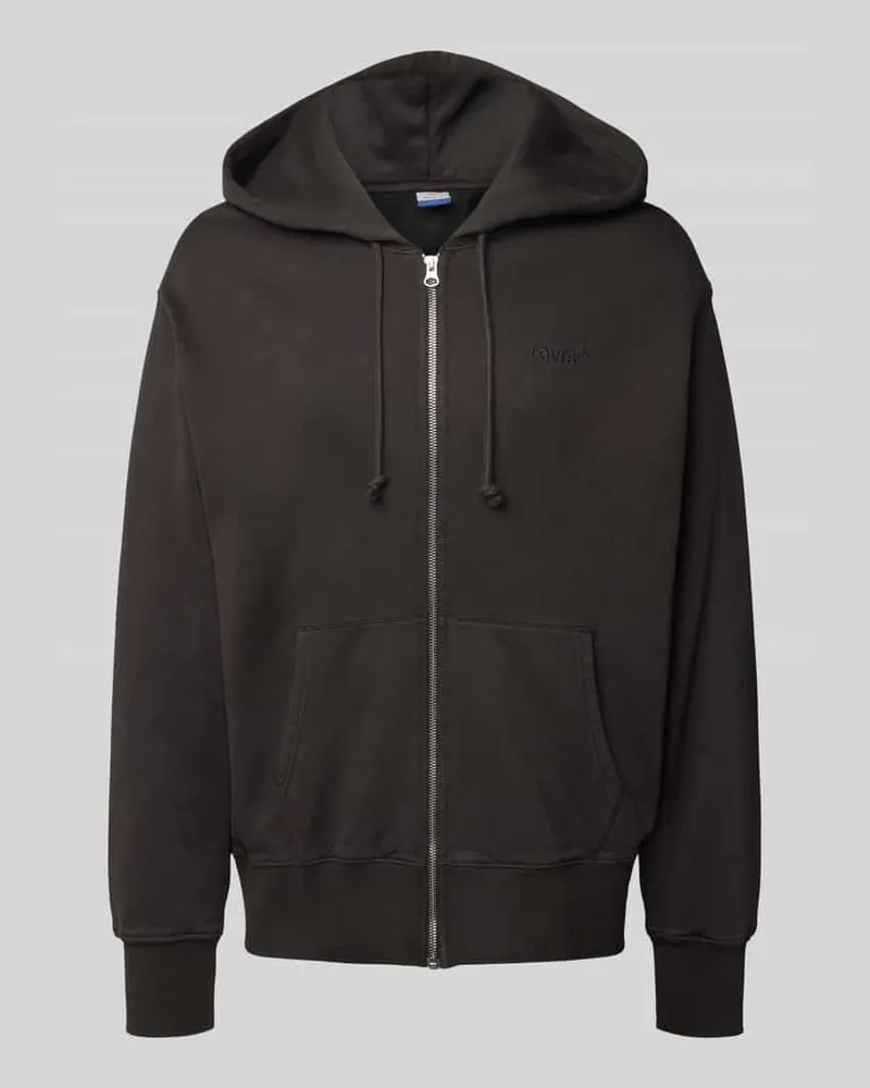 Levi's Relaxed Fit Sweatjacke mit Label-Stitching 