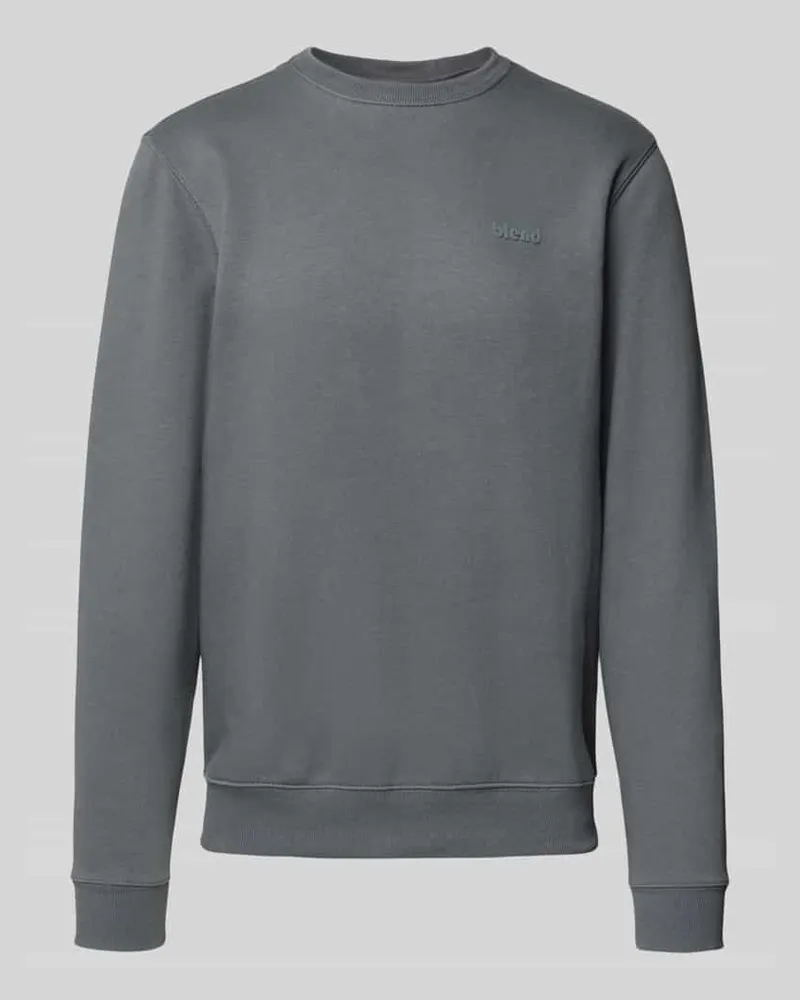 Blend Sweatshirt mit Rundhalsausschnitt und Logo 
