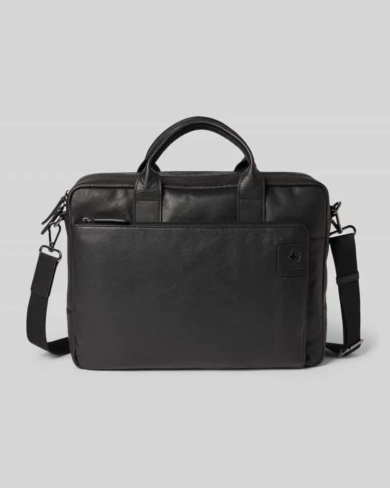 Strellson Laptoptasche aus echtem Leder Modell 'HYDE PARK Black