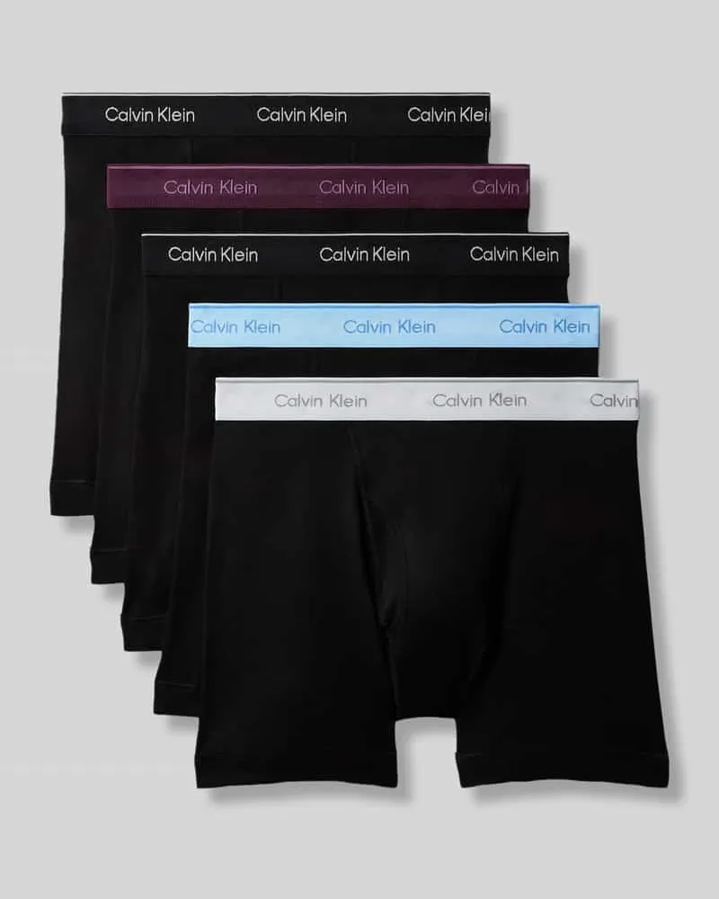 Calvin Klein Trunks aus reiner Baumwolle im 5er-Pack Black