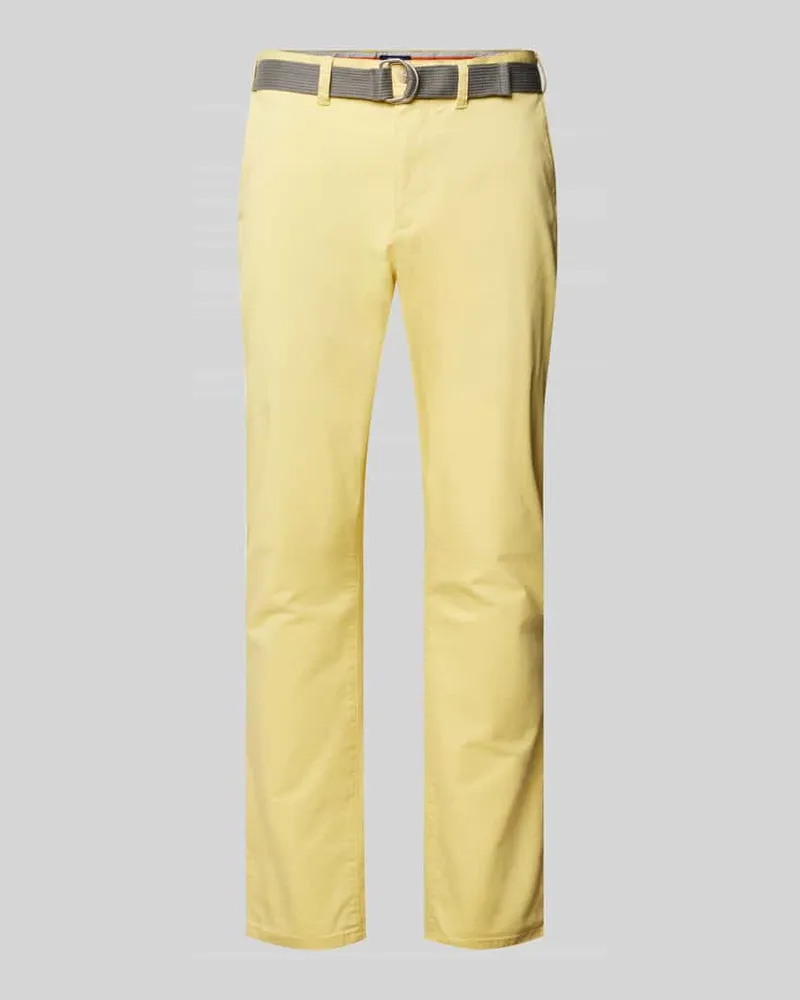 McNeal Stoffhose mit Stretch-Anteil Pastellgelb