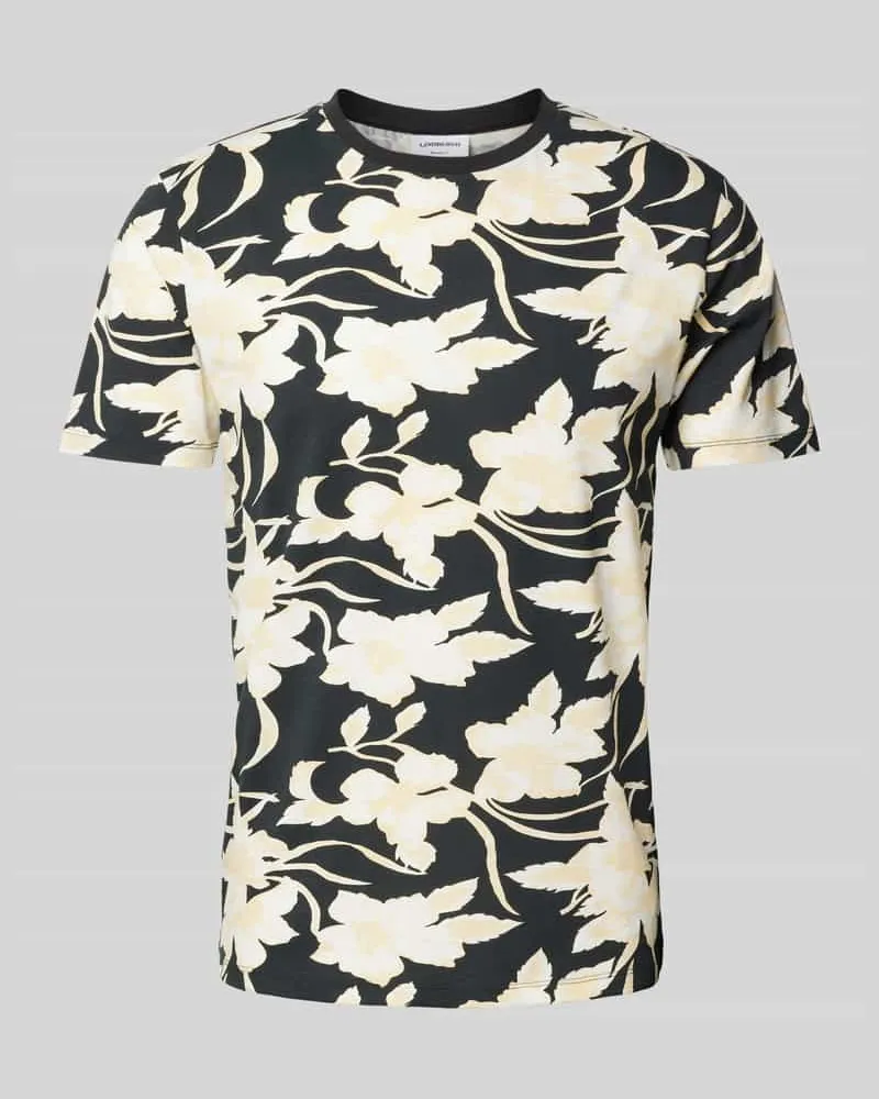 Lindbergh T-Shirt mit Allover-Muster Modell 'desert flower Black