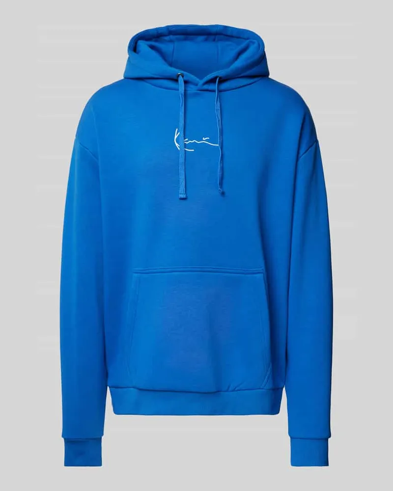 Karl Kani Hoodie mit Label-Stitching Royal